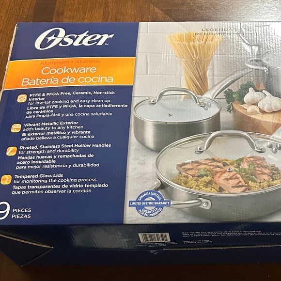 Oster 9 piece cookware set